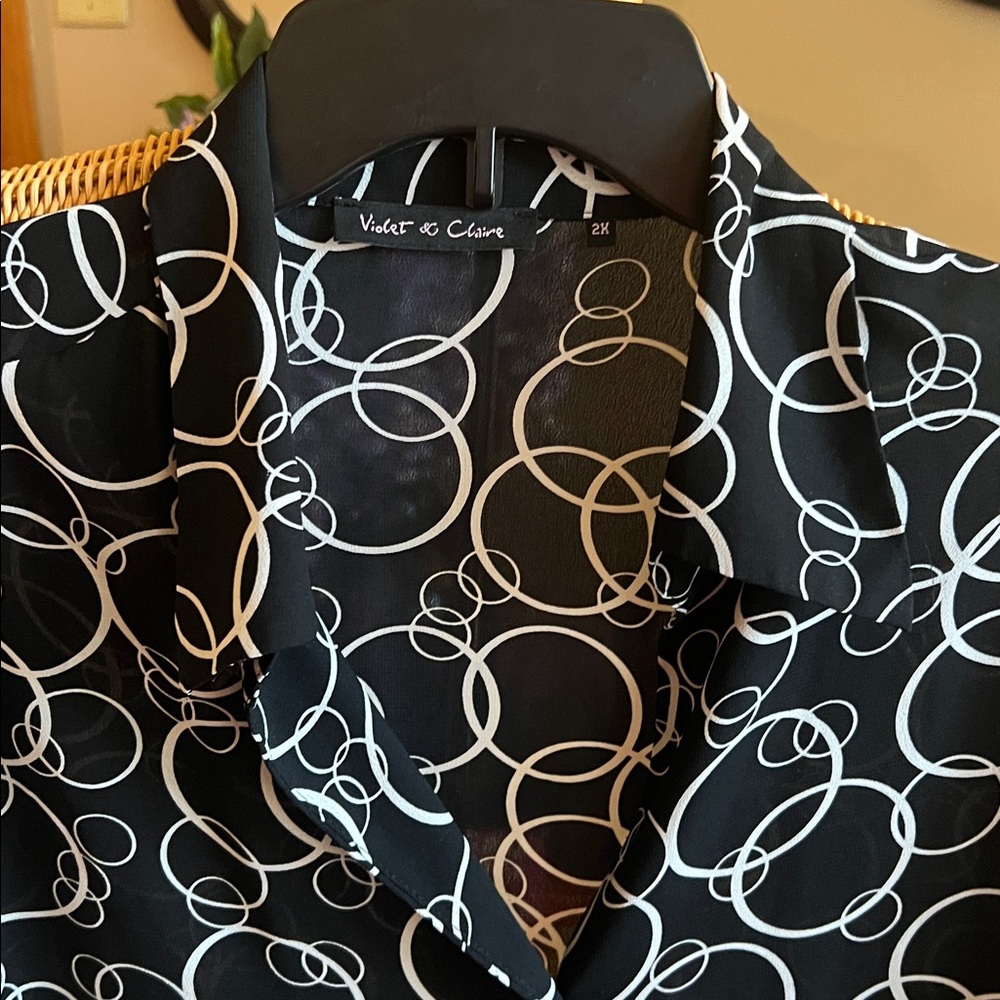 Geometric Pattern Georgette Blouse - image 2